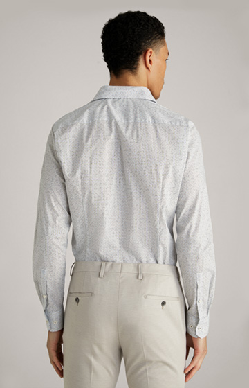 Pai Shirt in an Off-White/Light Blue Pattern