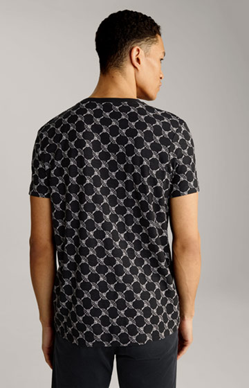 Tyron T-shirt in a Black Pattern