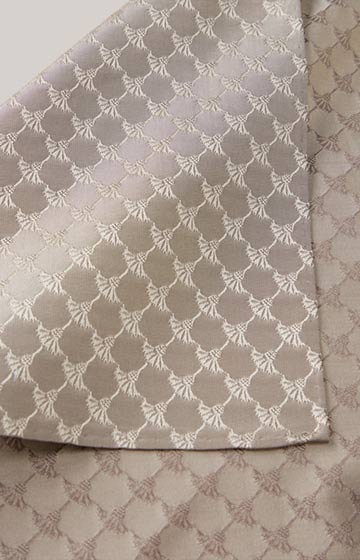 Silk Pocket Square in a Grey Pattern