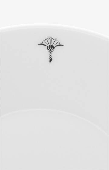 Single Cornflower Side Plate - White Set of 2