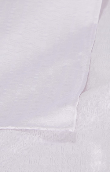 Silk Pocket Square in White