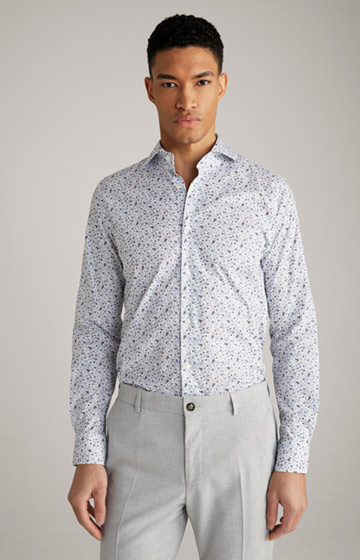 Pai Shirt in a White/Blue Pattern