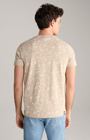 Crispo cotton T-shirt in Brown, patterned