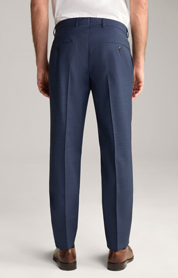 Brad Modular Suit Trousers in Navy Textured