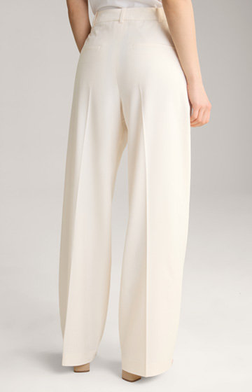 Marlene Trousers with Fine Pinstripes in Off-white