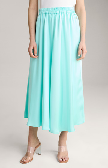 Satin Skirt in Turquoise