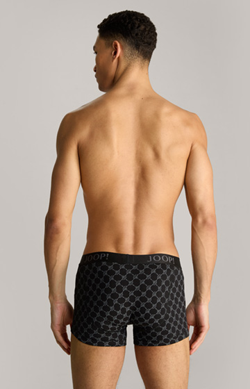 3-Pack of Boxer Shorts in a Black Pattern