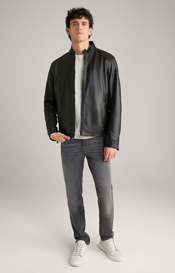 Lif Leather Jacket in Black