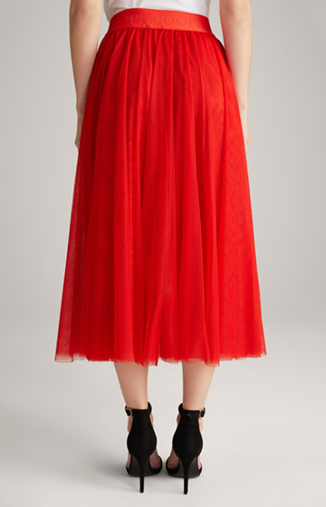 Tulle Skirt in Red