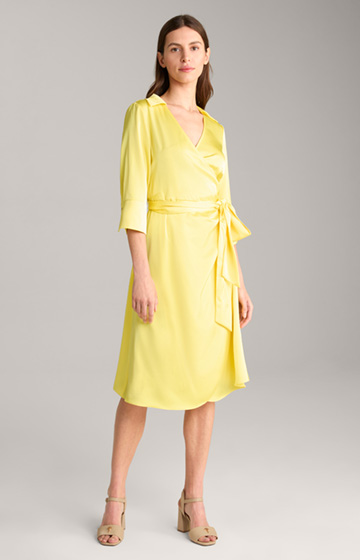 Satin Dress in Yellow