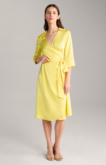 Satin Dress in Yellow