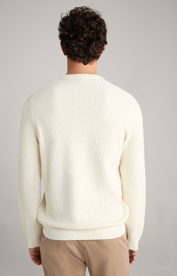 Sweter Fabion w kolorze złamanej bieli