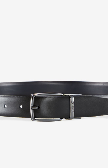 Reversible Belt in Black/Dark Blue