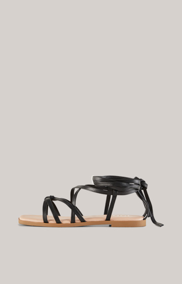 Sofisticato Merle Strappy Sandals in Black