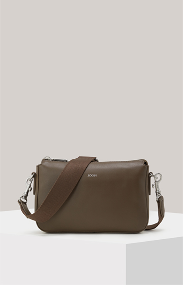 Sofisticato Jasmina Leather Shoulder Bag in Brown