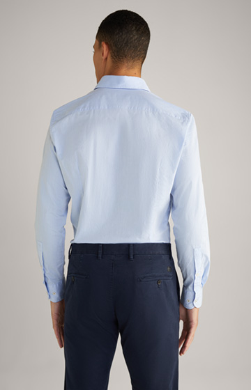 Mika Cotton Shirt in Light Blue, textured