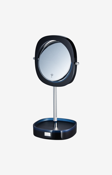 Crystal Line cosmetic mirror in dark blue