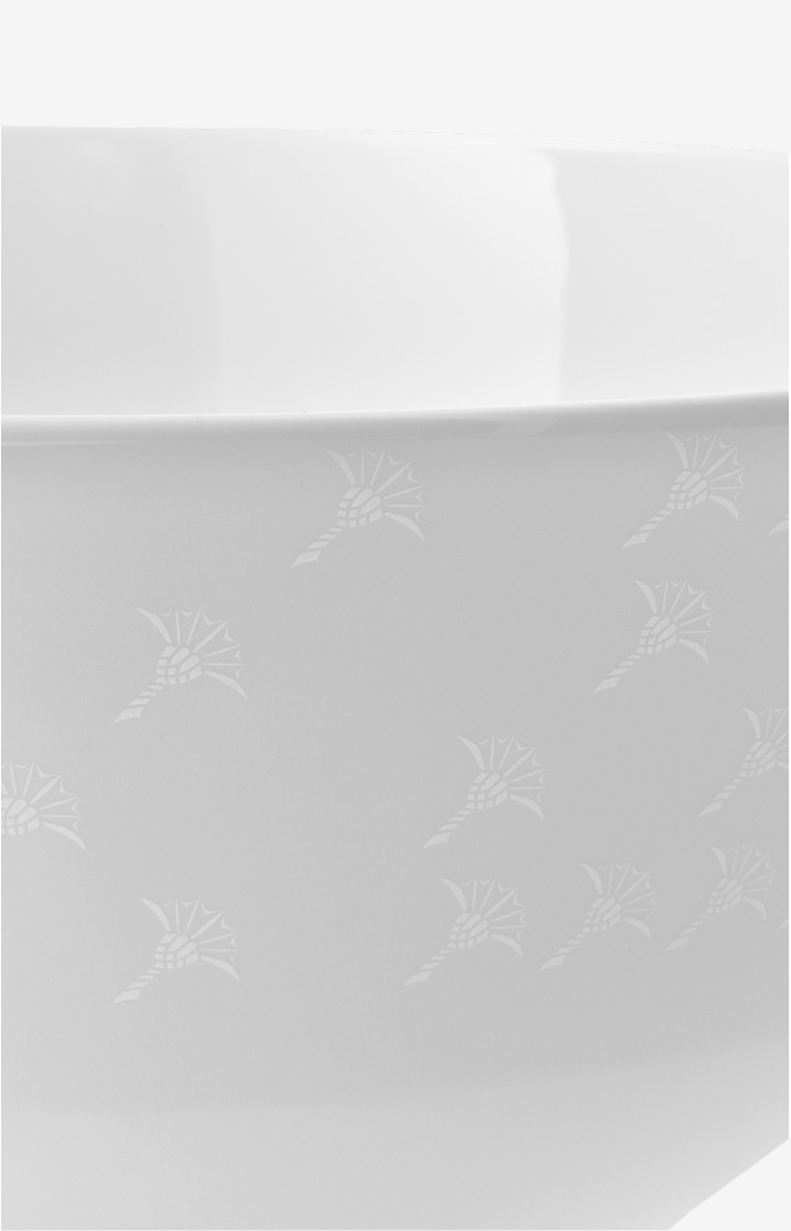 Faded Cornflower Bowl 23 cm in White