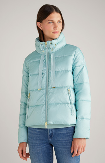 Quilted Jacket in Light Blue