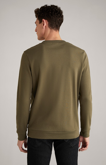 Alfred Cotton Sweatshirt in Olive