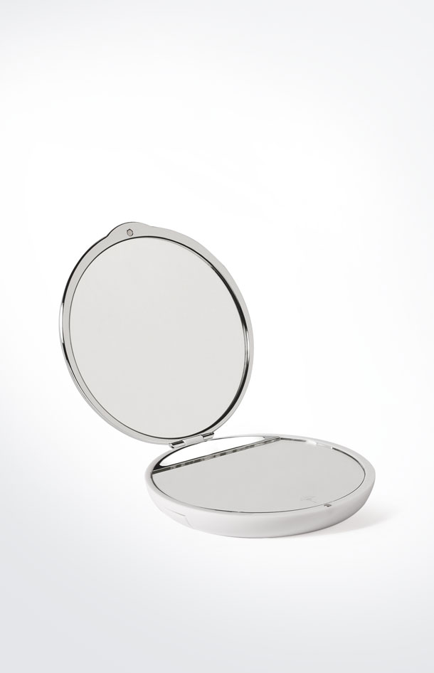 Chromeline pocket mirror, silver