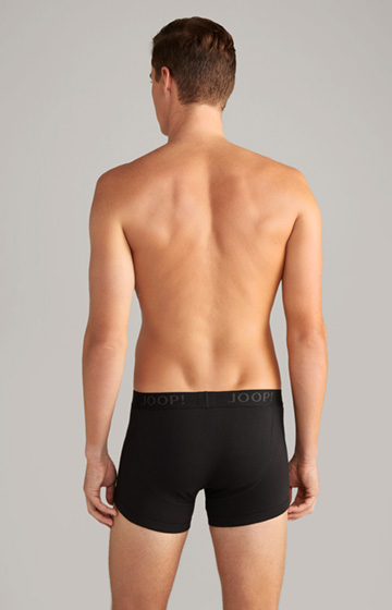 3-Pack of Fine Cotton Stretch Boxers in Black