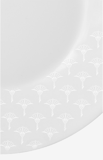 Talerz obiadowy Faded Cornflower 2 szt. w kolorze białym