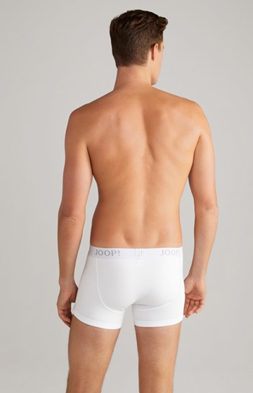 Bokserki stretchowe z cienkiej bawełny w kolorze białym 3-pak