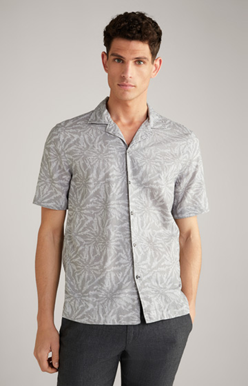 Kawai Cotton/Linen Shirt in Stone