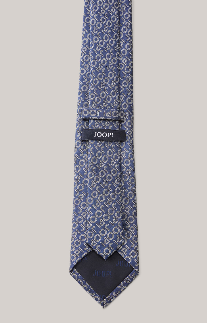 Silk Tie in Blue, patterned