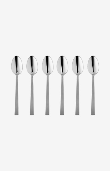 Dining Glamour Espresso Spoons - Set of 6 in Satin Look
